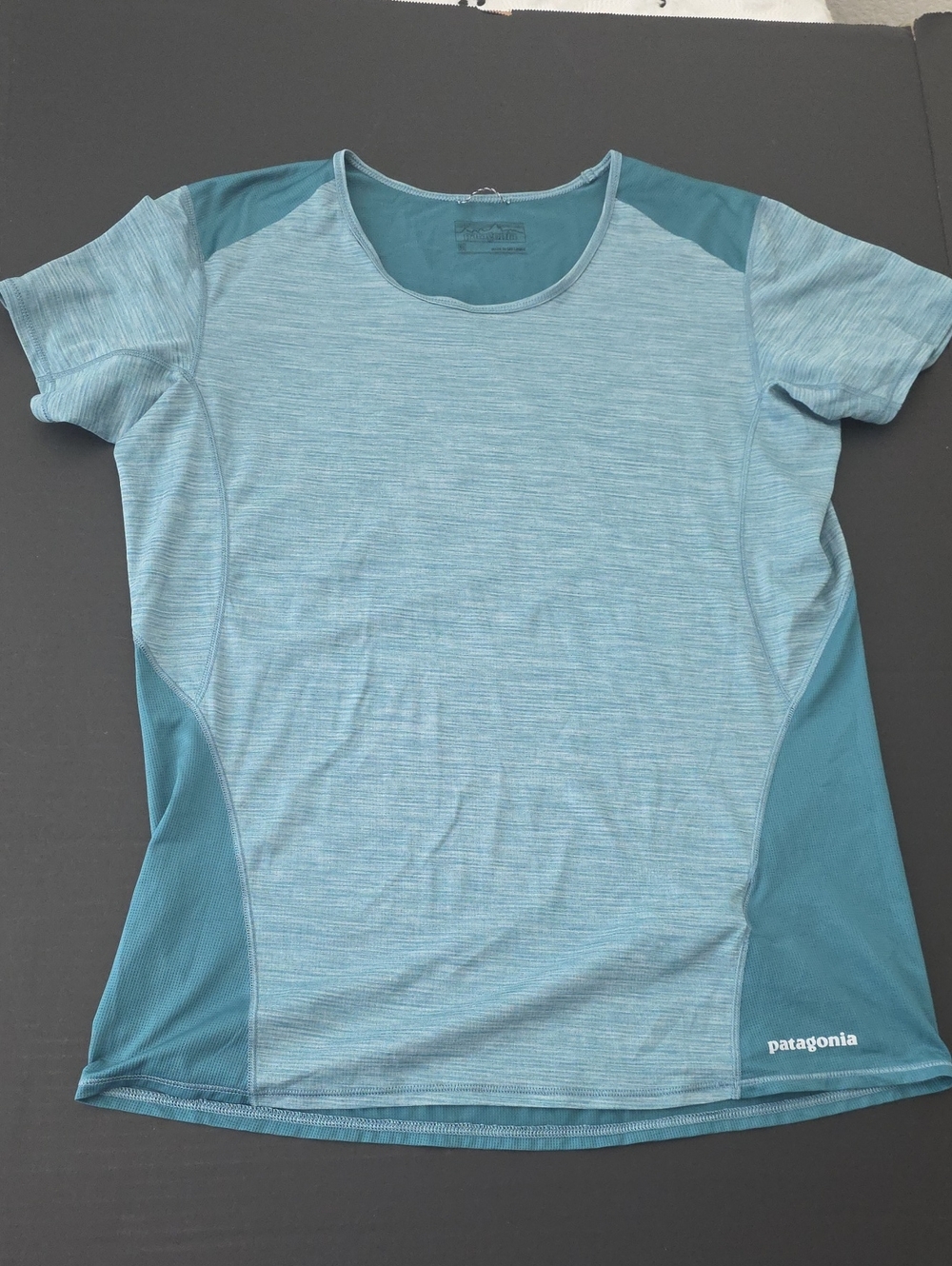 Patagonia Women’s Short Sleeve Teal Performance Tee